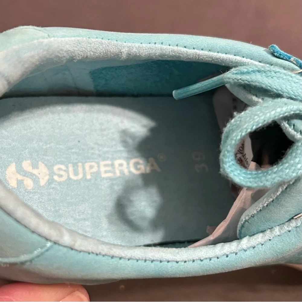 Superga 2843 Clubs in a light blue color. Unisex W 8 M 6.5